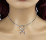 Submissive Necklace Moon Horn