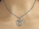Submissive Kitten Heart Day Collar Necklace with Locking Options, 24-7 Wear