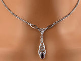 Sterling Silver Celtic Knot w/ CZ Amethyst
