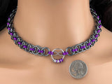 Chainmaille Infinity Heart Morse Code