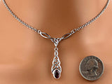 Sterling Silver Celtic Knot w/ CZ Amethyst