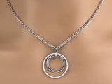 Diamond Sterling Silver Protection O Ring