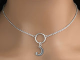 Sterling Silver, O Ring Moon and Star