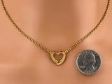 Heart Necklace Gold