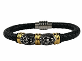 Leather Lion Bracelet