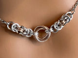 Rose Gold Silver Chainmail