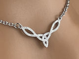 Diamond Sterling Silver Celtic