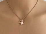 Rose Gold Heart Lock O