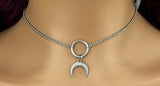 Submissive Necklace Moon Horn
