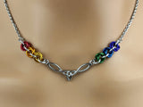 Celtic Rainbow Pride Necklace