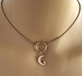 Rose Gold Moon Star O