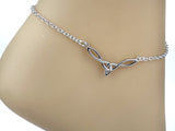 Celtic Knot Anklet/ Bracelet Silver-Gold-or Rose Gold