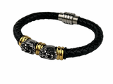 Leather Lion Bracelet
