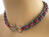 Ready to Ship Chainmaille Infinity Heart
