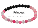 Morse Code Bracelet Set Daddy, Baby Girl, Kitten, Little One, Princess