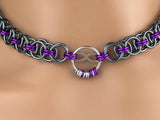 Chainmaille Infinity Heart Morse Code