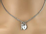 Heart Lock and Key Collar
