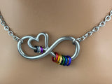 Infinity Heart Ace Necklace