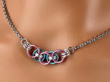 Transgender Necklace, LGBTQ Trans Pride Necklace  - 24/7 Wear Non Tarnish