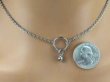 Slave Bell O Anklet or Collar silver - gold- or rose gold