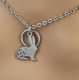 Submissive Bunny  Collar, Discreet Day Collar, 24/7 Wear