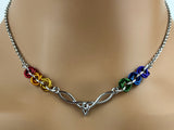 Celtic Rainbow Pride Necklace