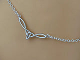 Celtic Knot Anklet/ Bracelet Silver-Gold-or Rose Gold