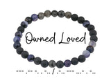 Morse Code Bracelet Set, Daddy, Owned Loved, Baby Girl