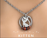 Personalized Halloween Morse Code Kitten