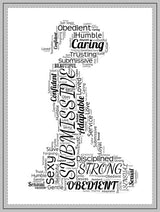 Sherpa Blanket — 'Submissive' Word Art  Cozy Fleece Throw