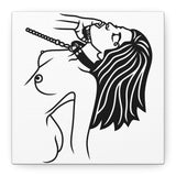 BDSM Line Art Canvas | Ball Gag Wall Art | Modern Alternative Lifestyle Décor