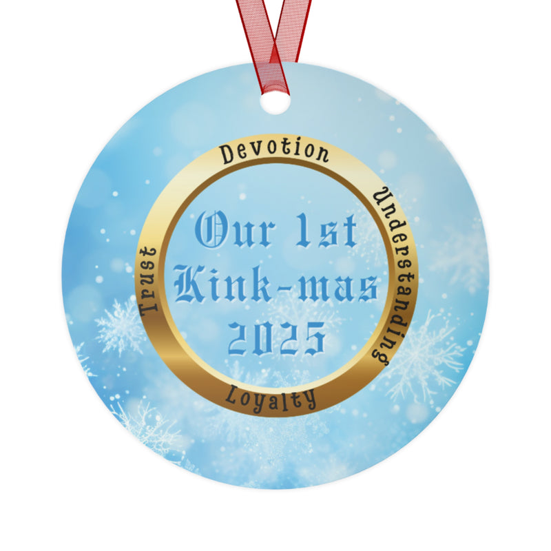 First Kink-mas Ornament – Unique Gift for Couples, Him, Her, Submissive & Dom