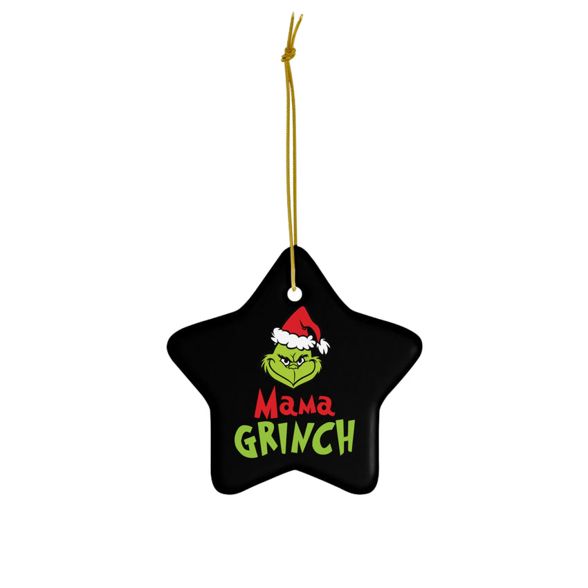 Mama Grinch Ceramic Ornament Christmas Tree Decor