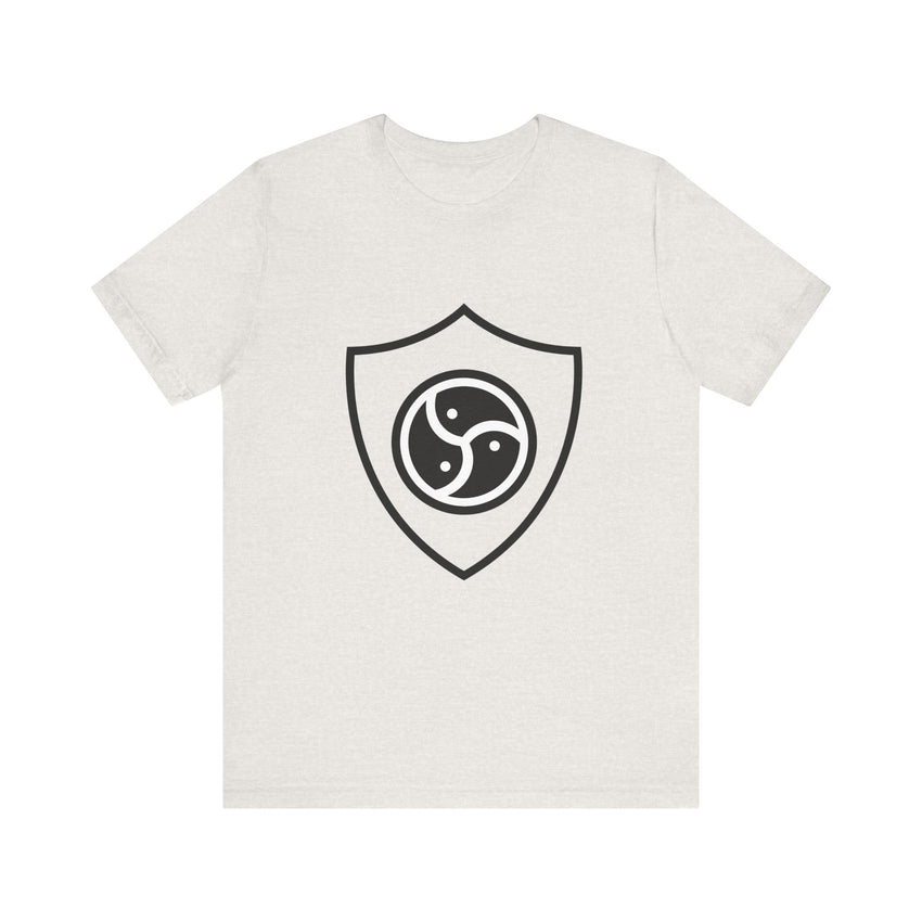 Dom Shield Unisex Tee - BDSM Lifestyle Dominant Symbol Shirt