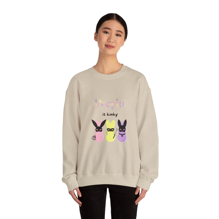 Peep it Kinky Sweatshirt Easter BDSM Sexy Shirt