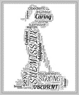 Sherpa Blanket — 'Submissive' Word Art  Cozy Fleece Throw