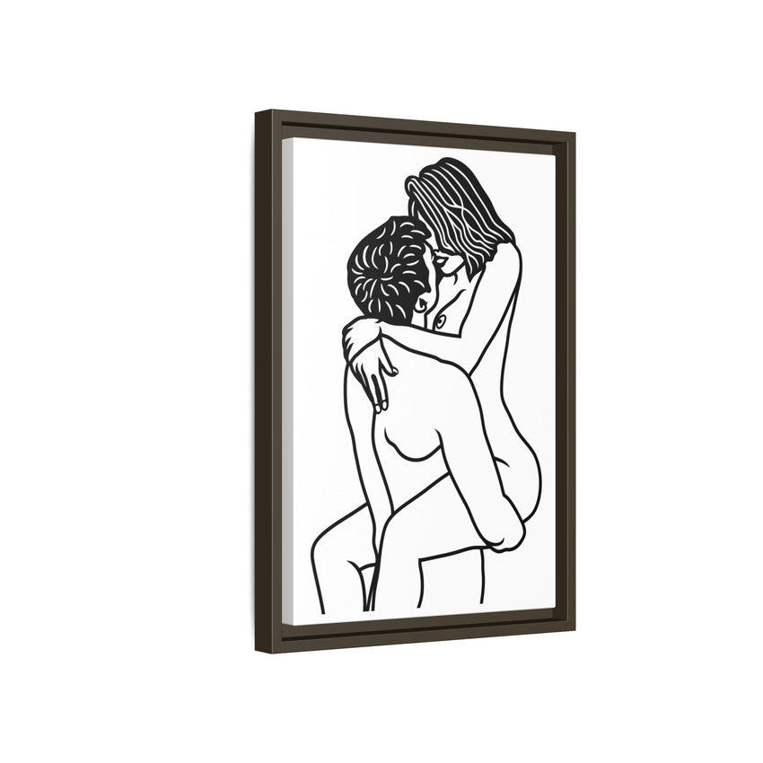 Sexy Line Art | Minimalist Couples Wall Art | Romantic Bedroom Decor