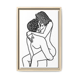Sexy Line Art | Minimalist Couples Wall Art | Romantic Bedroom Decor