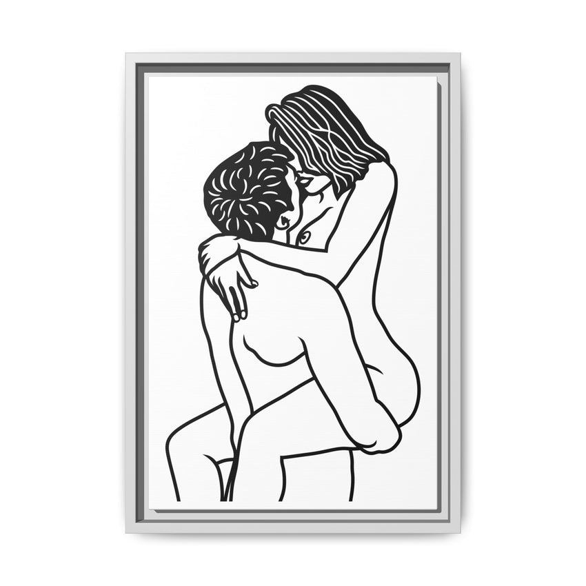 Sexy Line Art | Minimalist Couples Wall Art | Romantic Bedroom Decor