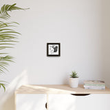Minimalist BDSM Line Art Framed Canvas | Ball Gag Wall Art | Modern Alternative Lifestyle Décor