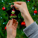 Mama Grinch Ceramic Ornament Christmas Tree Decor