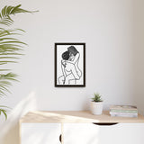 Sexy Line Art | Minimalist Couples Wall Art | Romantic Bedroom Decor