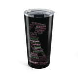 Kneeling Submissive Word Art Tumbler
