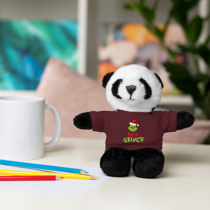 ittle Grinch Christmas Plushie – Stuffed Animal with T-Shirt