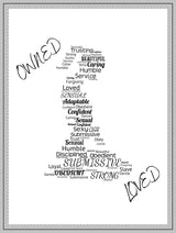 Owned Loved Sherpa Blanket — 'Submissive' Word Art Cozy Fleece Throw