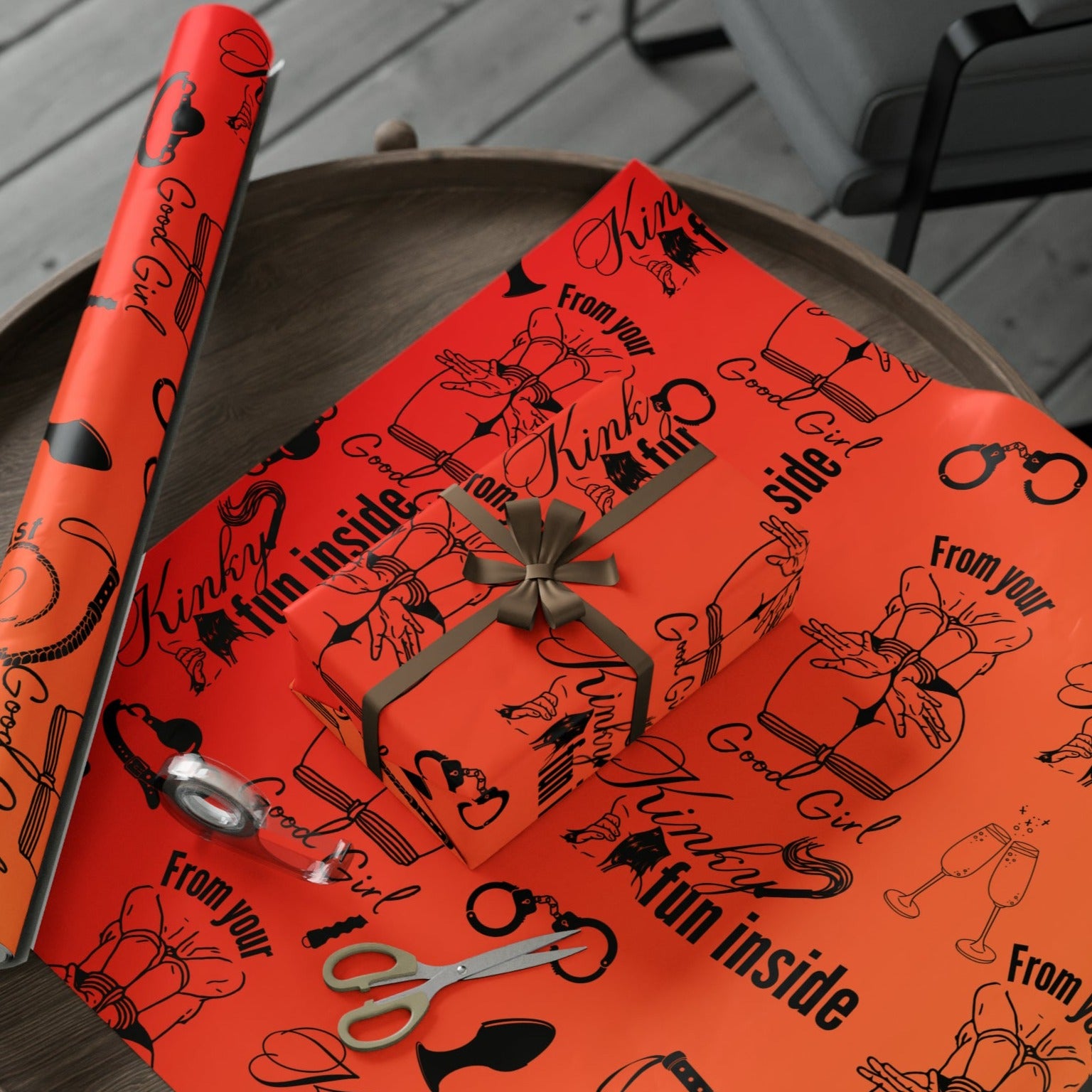 BDSM Fetish Gift Wrap Paper – Captive Collars