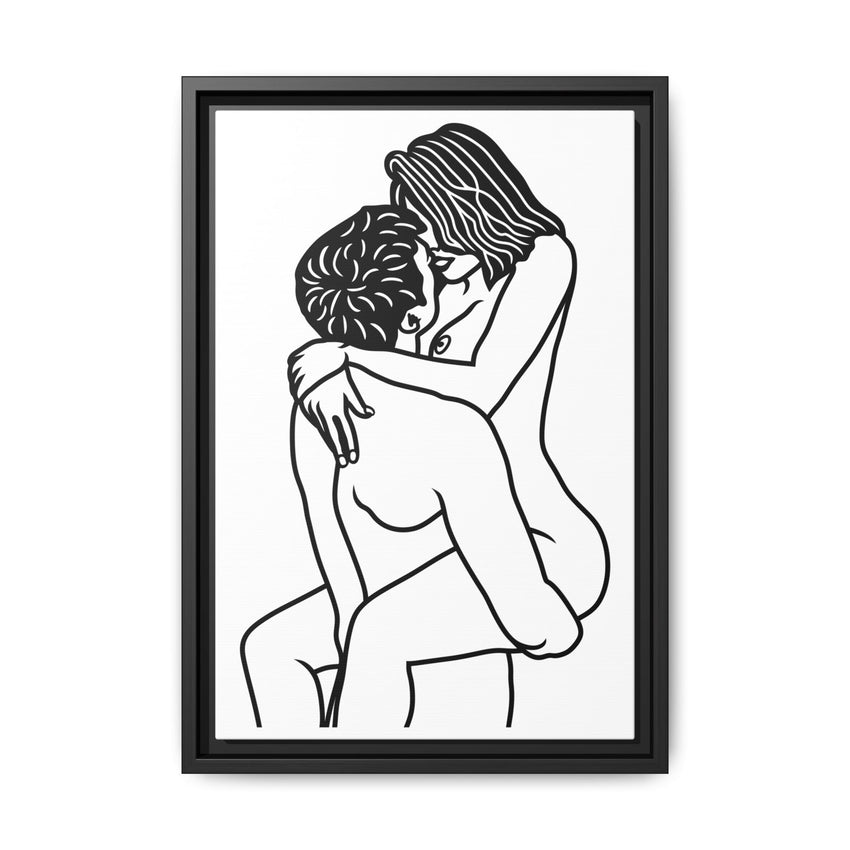 Sexy Line Art | Minimalist Couples Wall Art | Romantic Bedroom Decor