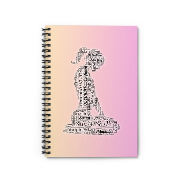 Submissive's Word Art Spiral Notebook