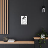 Sensual Embrace Line Art Canvas | Minimalist Couples Wall Art | Romantic Bedroom Decor