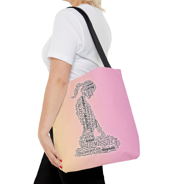 Word Art Submissive Tote Bag